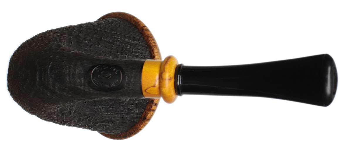 Il Duca Partially Sandblasted Calabash with Masur Birch (D)