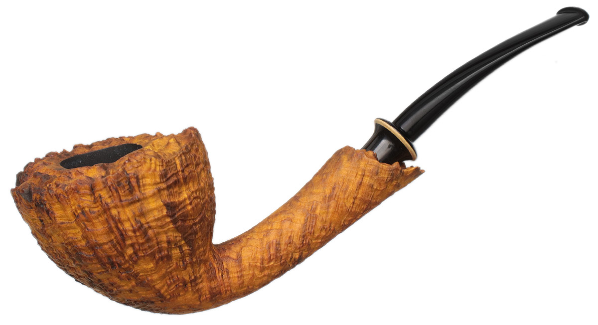 Il Duca Sandblasted Bent Dublin with Horn (B)