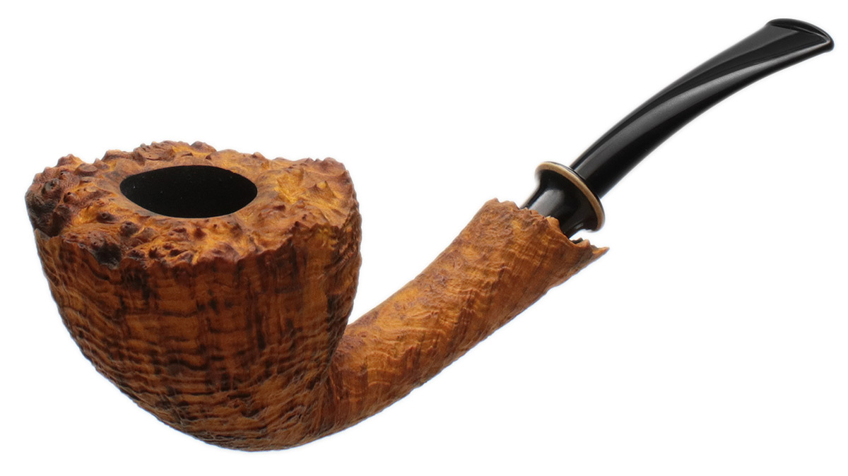 Il Duca Sandblasted Bent Dublin with Horn (B)
