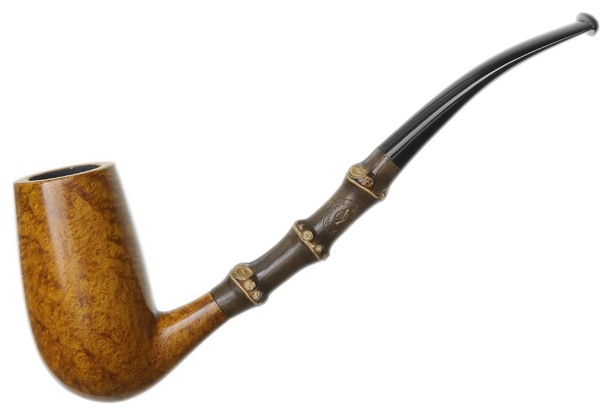 Il Duca: Smooth Bent Stack with Bamboo (D) Tobacco Pipe