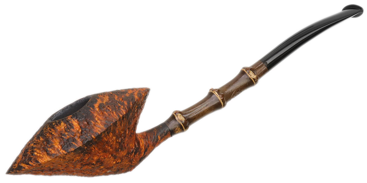 Il Duca Sandblasted Bent Dublin with Bamboo (B)