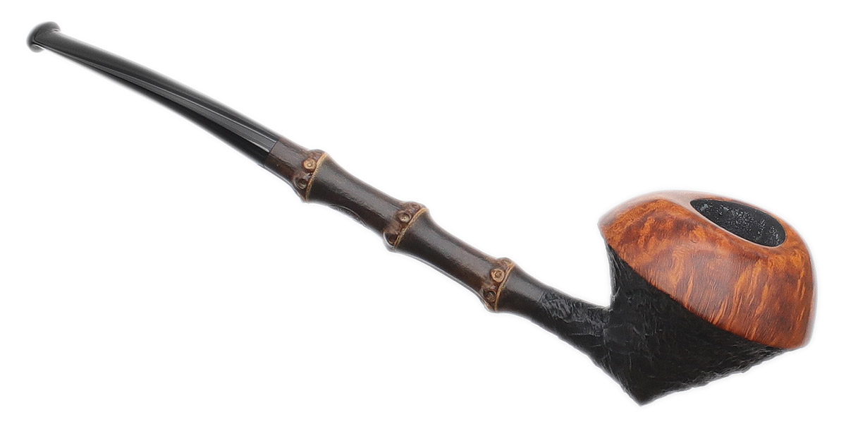 Il Duca Partially Sandblasted Asymmetrical Mushroom with Bamboo (B)