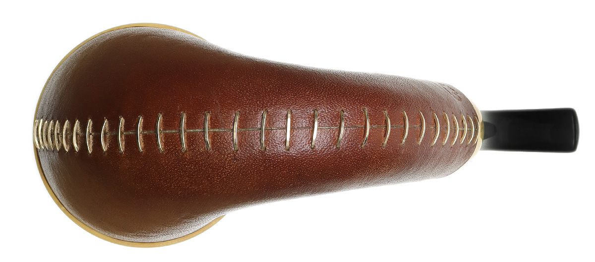 Adam Davidson Leather Calabash with Boxwood and Gold