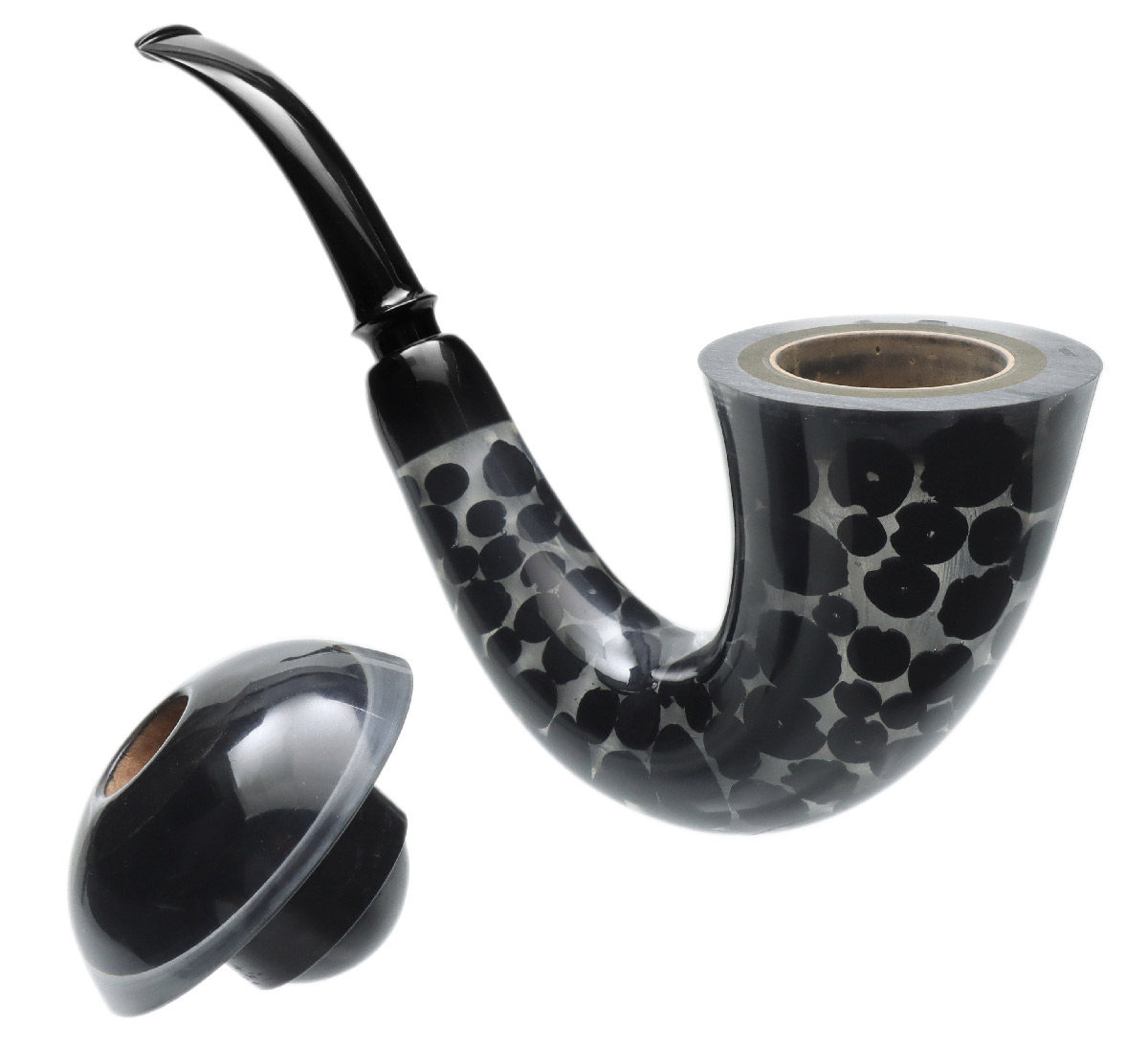Adam Davidson Calabash with Bamboo Charcoal and Resin