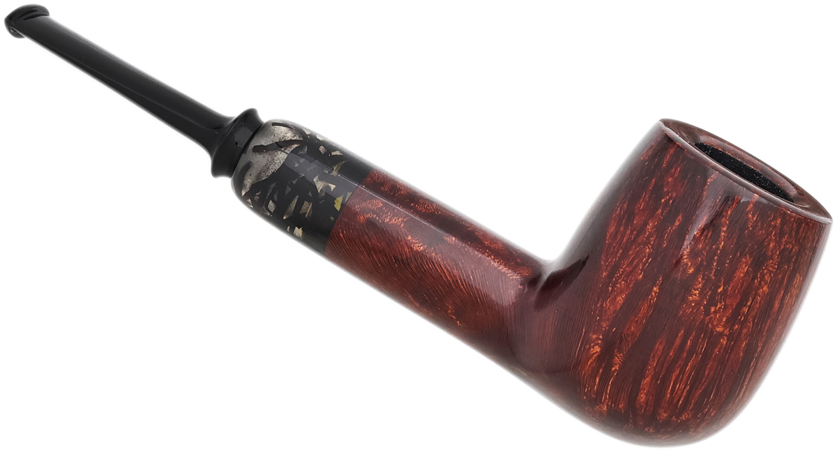 Adam Davidson Smooth Billiard with Vulcanite Ribbons (2025)