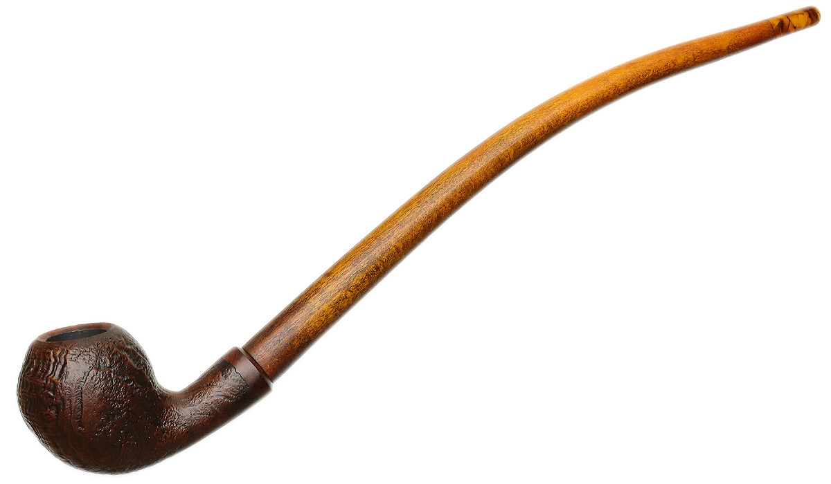 Auenland Friddo Sandblasted Churchwarden (9mm) Tobacco Pipe