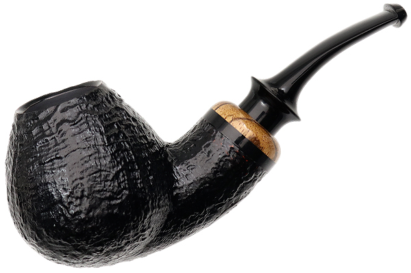 PS Studio Sandblasted Bent Brandy with Zebrawood