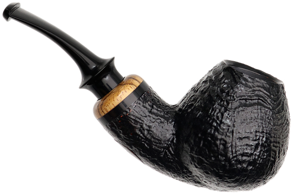 PS Studio Sandblasted Bent Brandy with Zebrawood