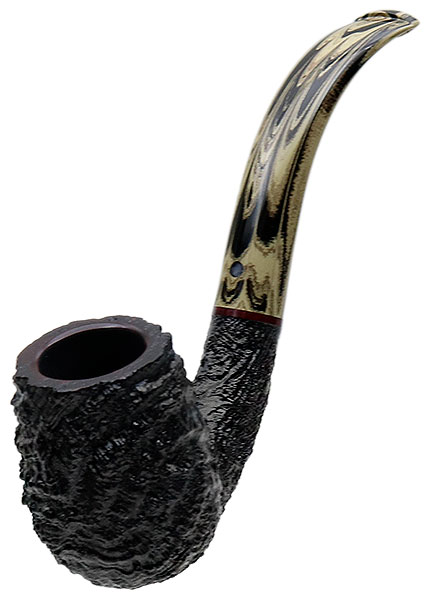 Michael Parks Sandblasted Bent Billiard (IV.17)