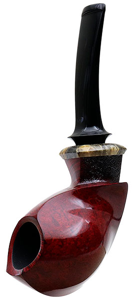 Michael Parks Smooth Blowfish with Buckeye Burl (VI.17)