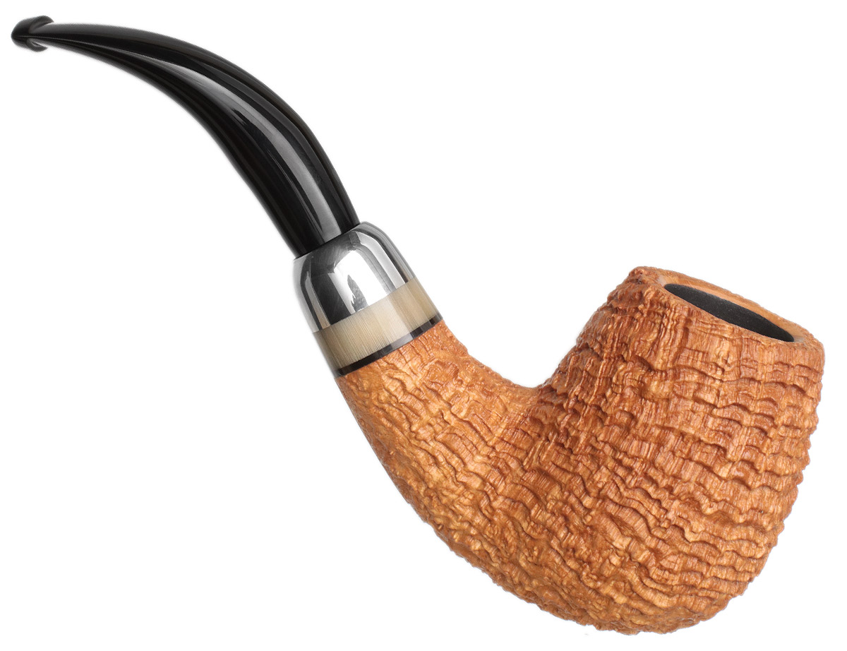 Michael Parks Sandblasted Bent Brandy with Titanium and Horn (V.20)