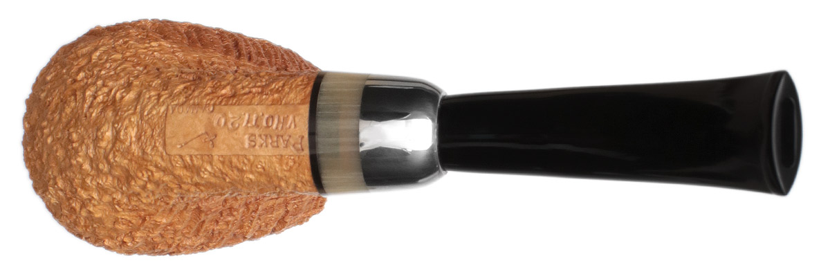 Michael Parks Sandblasted Bent Brandy with Titanium and Horn (V.20)