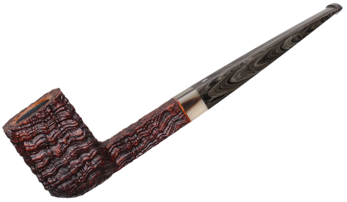 Michael Parks Sandblasted Paneled Billiard with Horn (IV.HO.20)