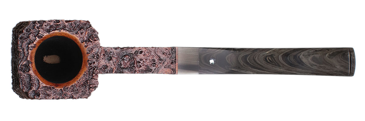 Michael Parks Sandblasted Paneled Billiard with Horn (IV.HO.20)