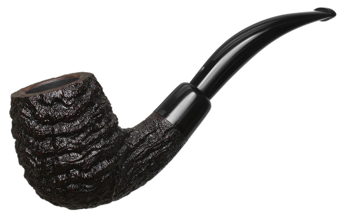 Michael Parks Sandblasted Bent Billiard with Buffalo Horn (VI.HO.21)