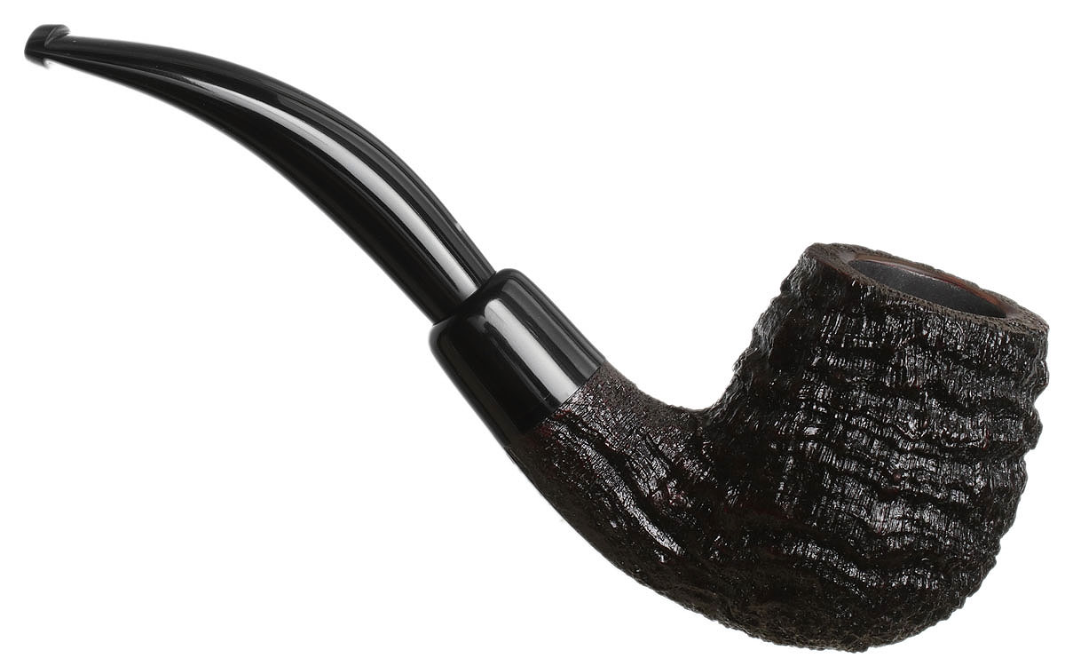 Michael Parks Sandblasted Bent Billiard with Buffalo Horn (VI.HO.21)