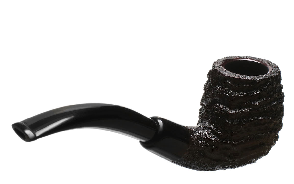 Michael Parks Sandblasted Bent Billiard with Buffalo Horn (VI.HO.21)