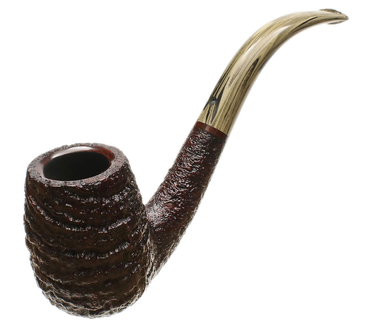 Michael Parks Sandblasted Bent Billiard (One Leaf)