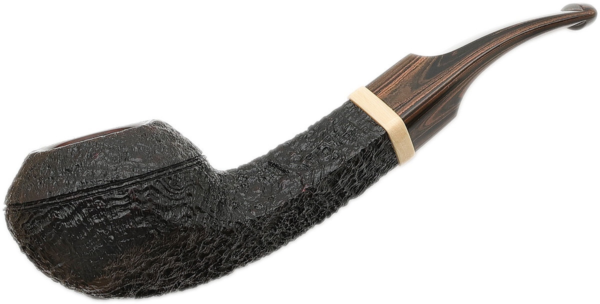mammoth twist tobacco Sandblasted Bent Bulldog with Mammoth (Two Leaf) Tobacco Pipe