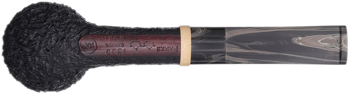 Michael Parks Sandblasted Billiard with Mammoth (Two Leaf)