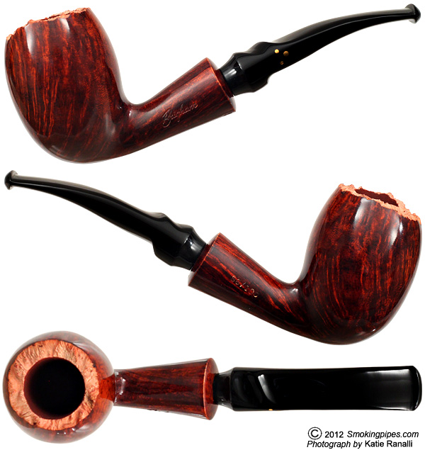 Brigham Pipe of the Year 2011 Smooth Bent Egg (86/100) (Rock Maple Inserts)