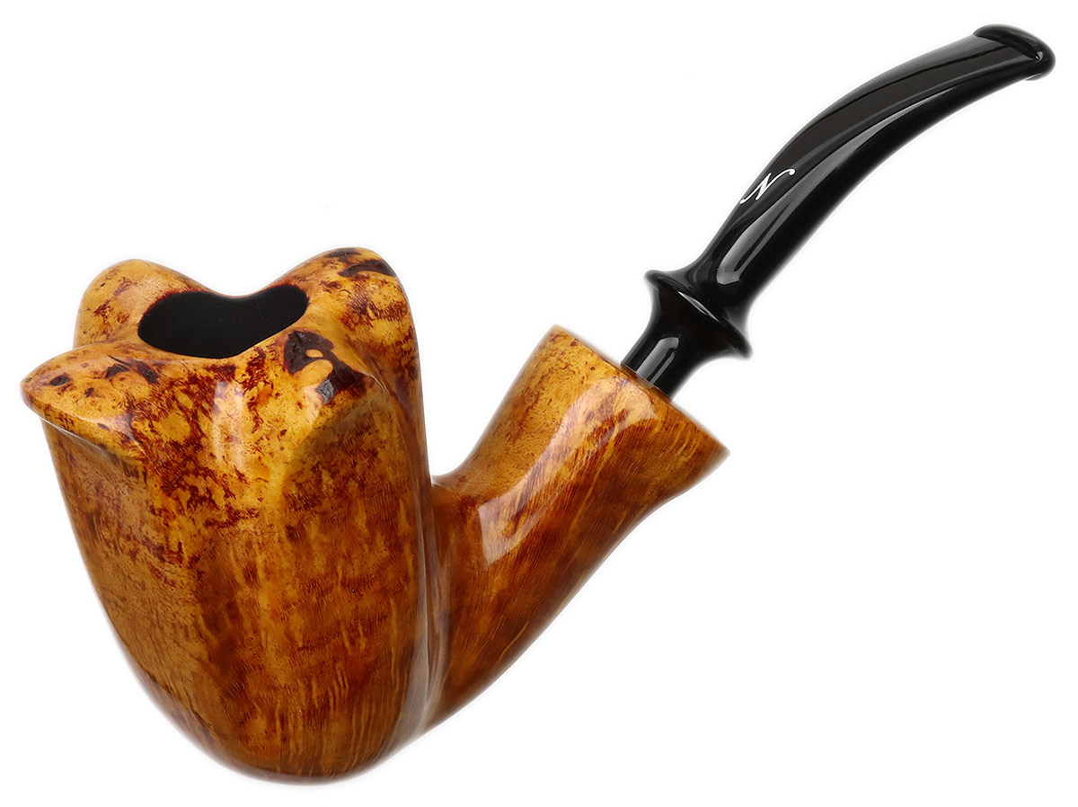 Nørding: Rye Smooth Freehand (1) Tobacco Pipe