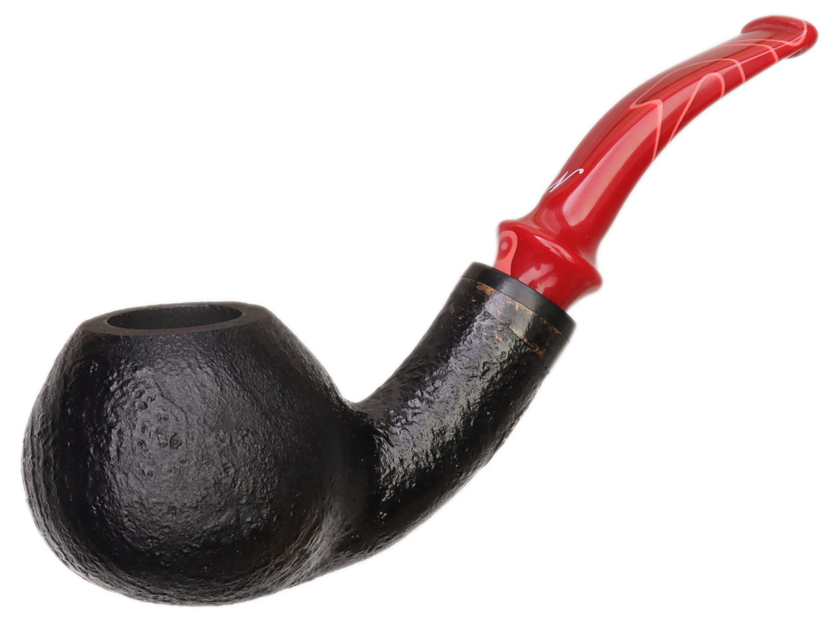 Hunting Pipe Sandblasted Black Swan (2023) Tobacco Pipe
