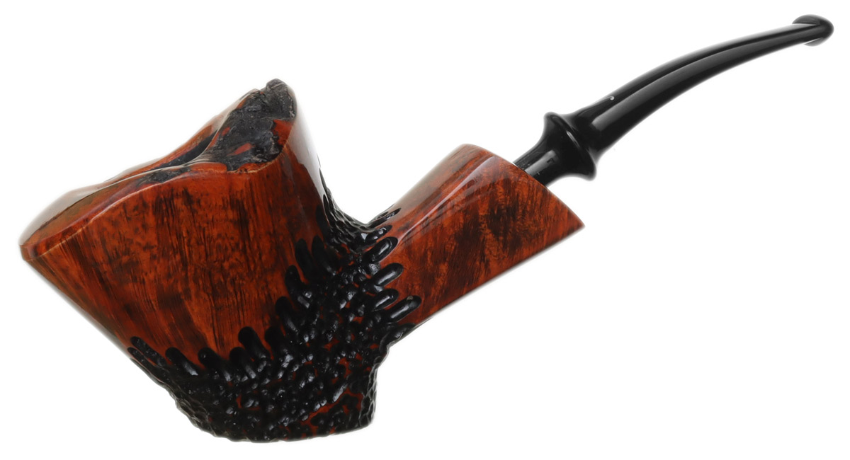 Nørding: Giant Partially Rusticated Freehand (C) Tobacco Pipe