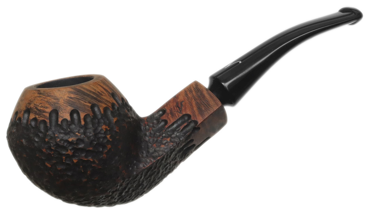 Nording Erik The Red Brown Matte Partially Rusticated Bent Bulldog