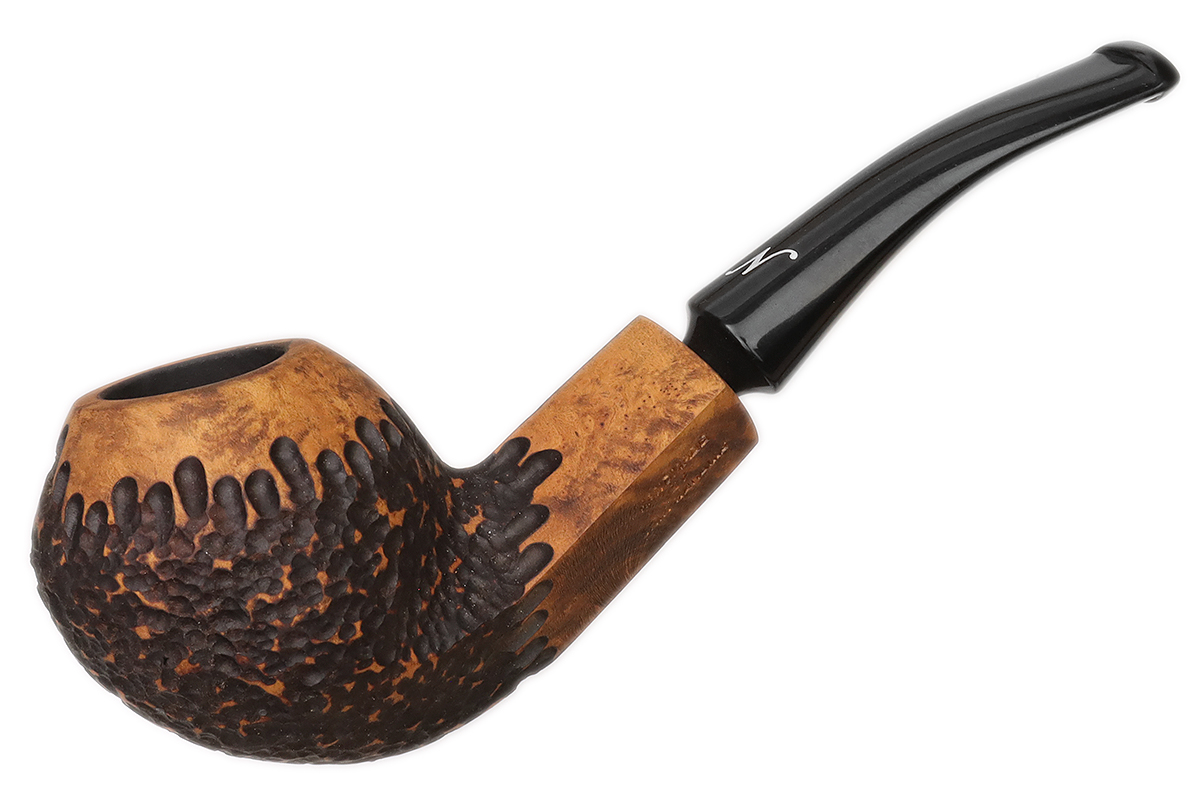 Nording Erik The Red Brown Matte Partially Rusticated Bent Bulldog