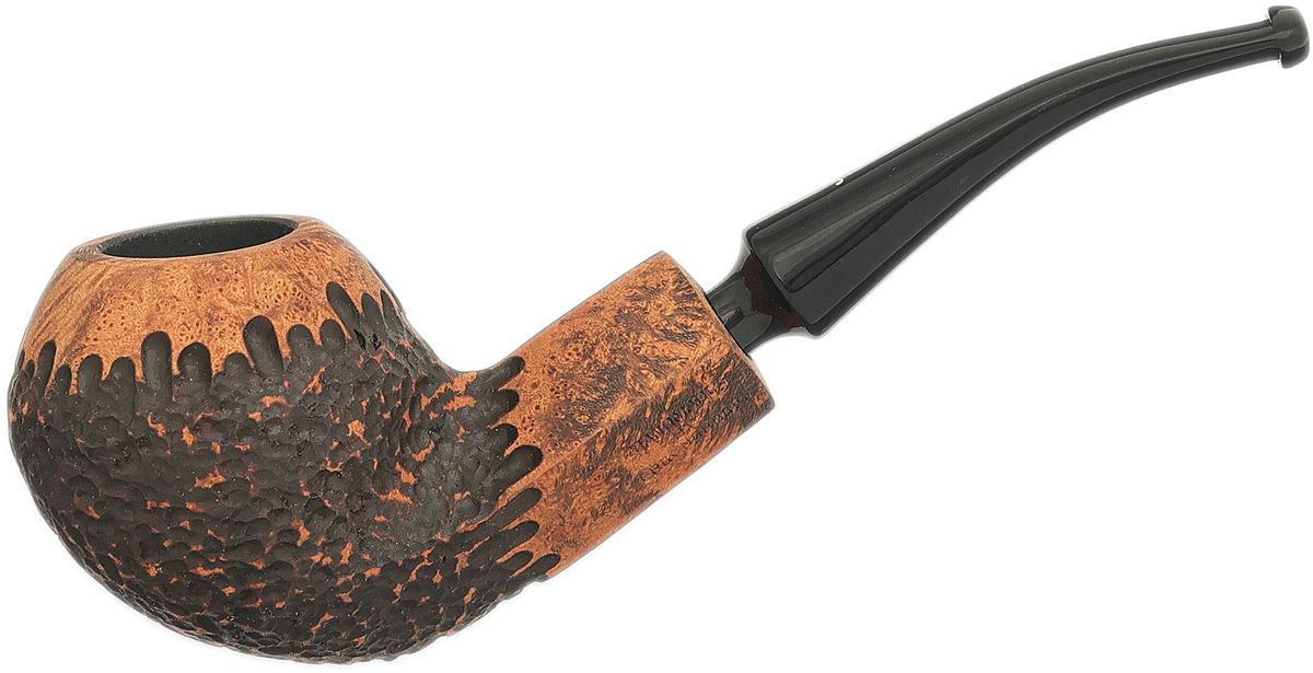 Nording Erik The Red Brown Matte Partially Rusticated Bent Bulldog