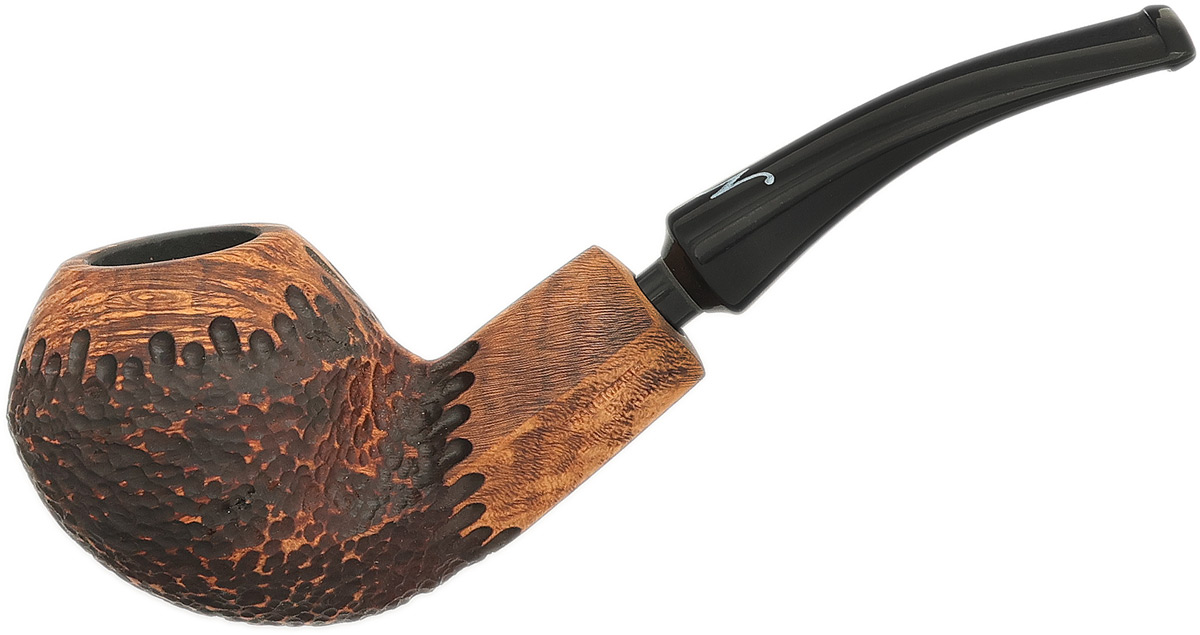 Nording Erik The Red Brown Matte Partially Rusticated Bent Bulldog