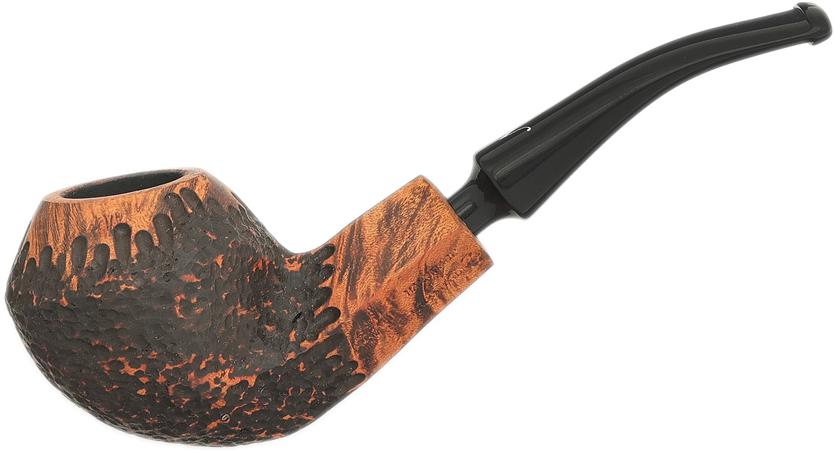 Nording Erik The Red Brown Matte Partially Rusticated Bent Bulldog