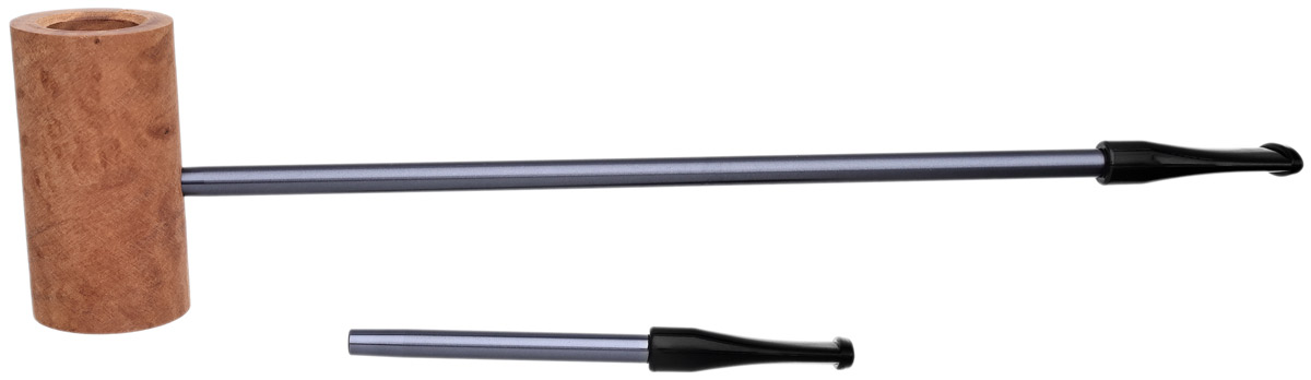 Compass Raw Smooth MacArthur (with Extra Stem) Tobacco Pipe
