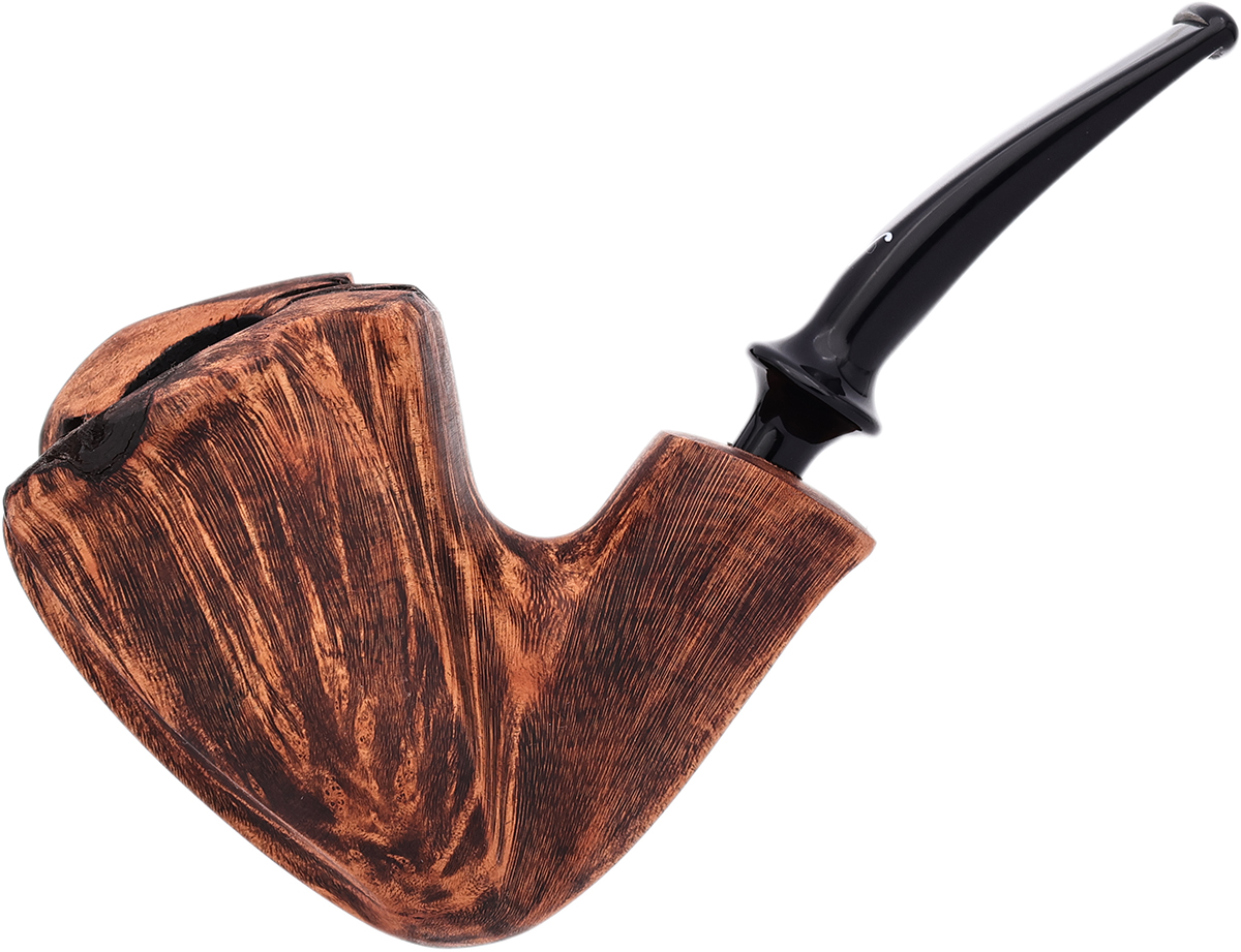 Brown Matte Smooth Freehand (2) Tobacco Pipe