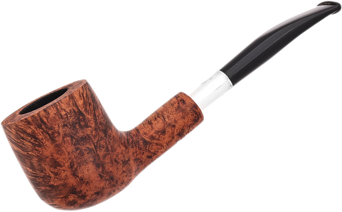 pipe tobacco reno Smooth Silver Spigot Bent Billiard (A) Tobacco Pipe