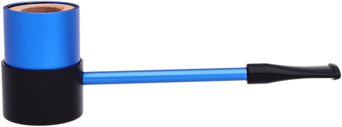 Compass Metal Matte Blue Tobacco Pipe