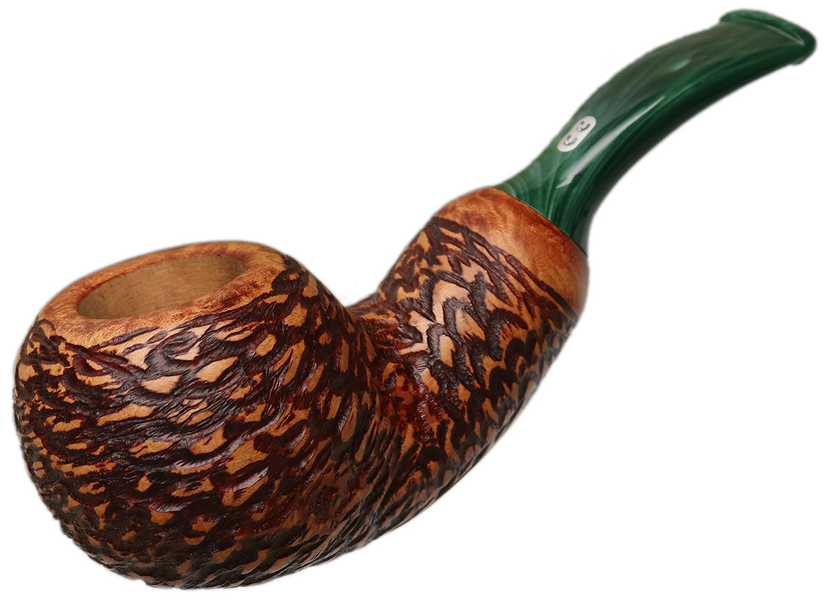 Chacom Rusticated Bent Apple Reverse Calabash