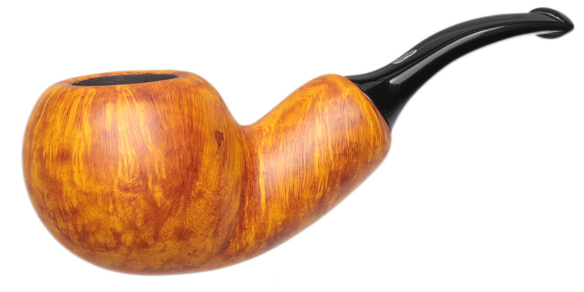 Chacom Orange Smooth Bent Apple Reverse Calabash