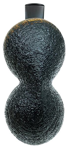 Scott Klein Partially Sandblasted Bent Apple Reverse Calabash