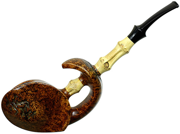 Scott Klein Smooth Pierced Blowfish with Bamboo (Signature)