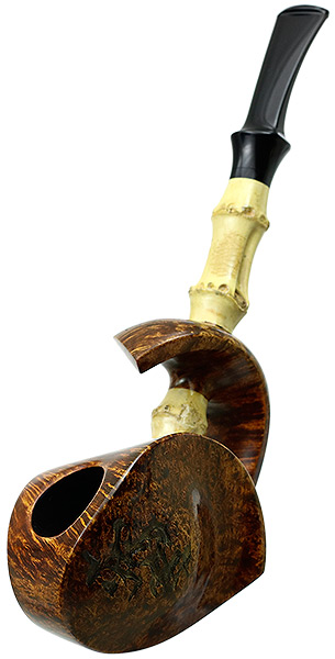 Scott Klein Smooth Pierced Blowfish with Bamboo (Signature)