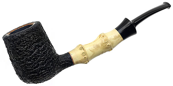 Scott Klein Sandblasted Bent Billiard with Bamboo