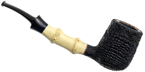 Scott Klein Sandblasted Bent Billiard with Bamboo
