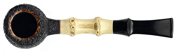 Scott Klein Sandblasted Bent Billiard with Bamboo