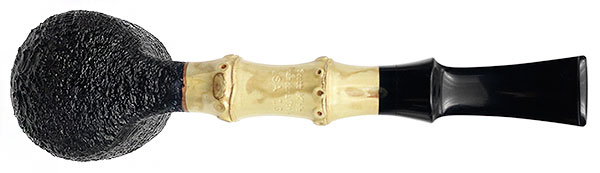 Scott Klein Sandblasted Bent Billiard with Bamboo