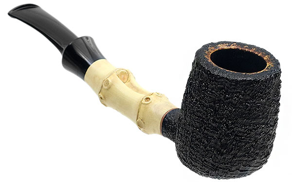 Scott Klein Sandblasted Bent Billiard with Bamboo