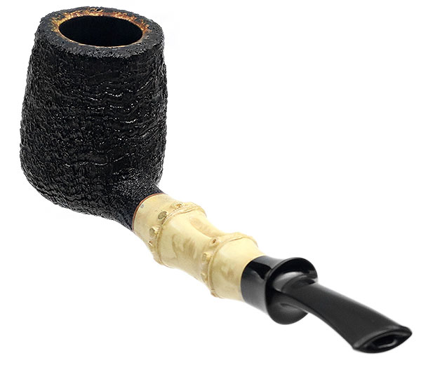 Scott Klein Sandblasted Bent Billiard with Bamboo