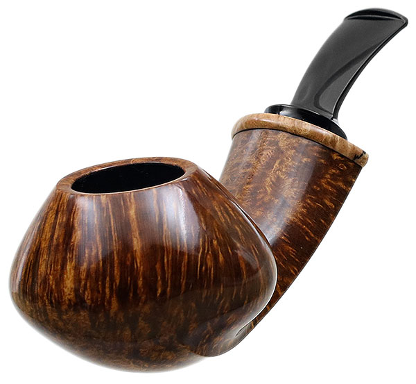 Scott Klein Smooth Asymmetric Bent Brandy with Spalted Maple