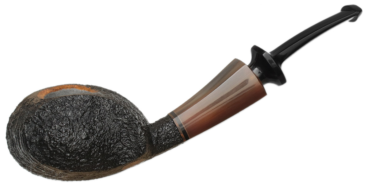 Scott Klein Partially Sandblasted Mini Blowfish with Horn